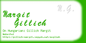 margit gillich business card